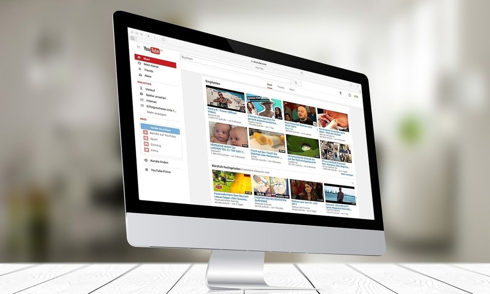 YouTube Homepage Image