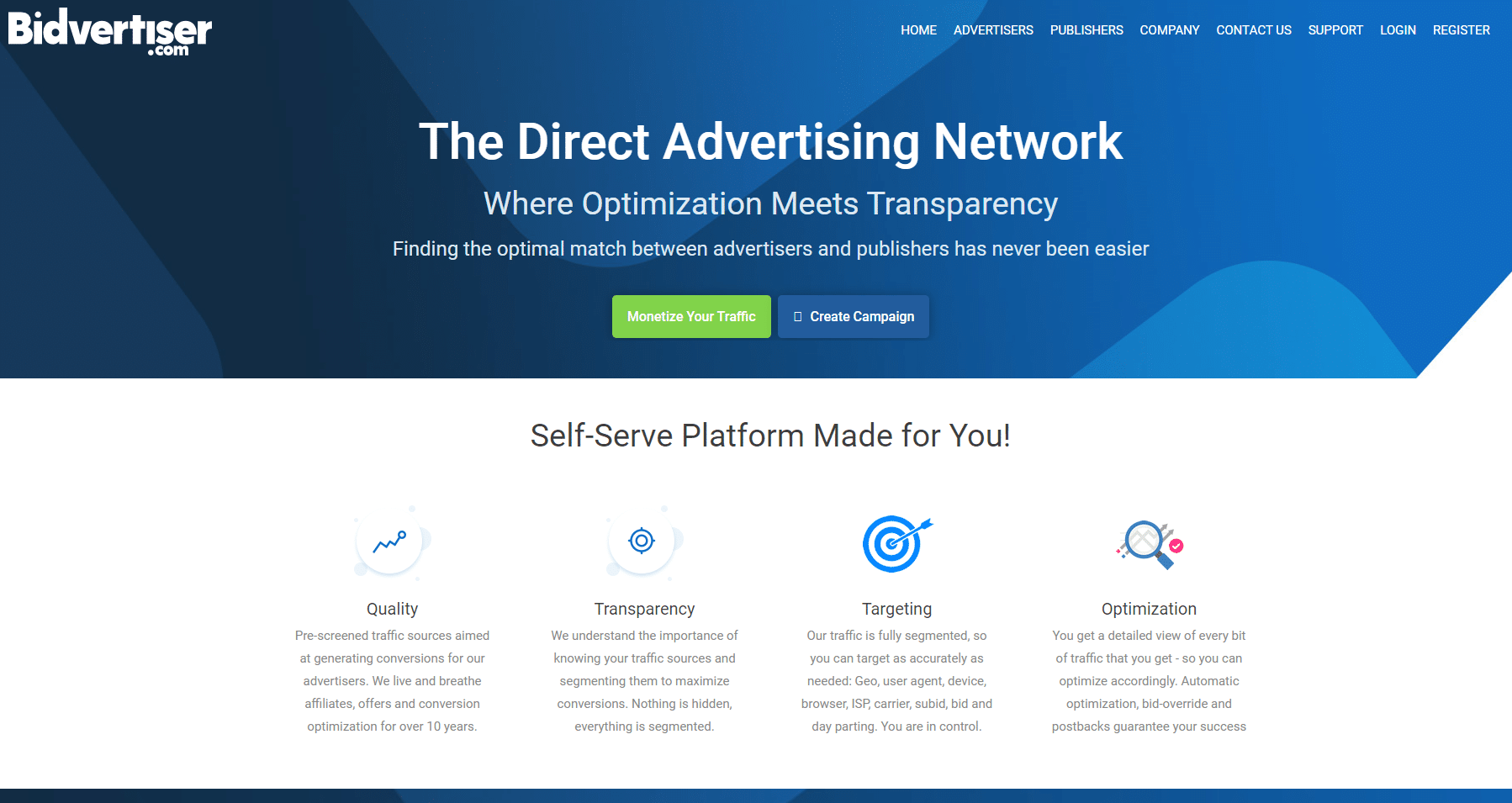 bidvertiser-homepage