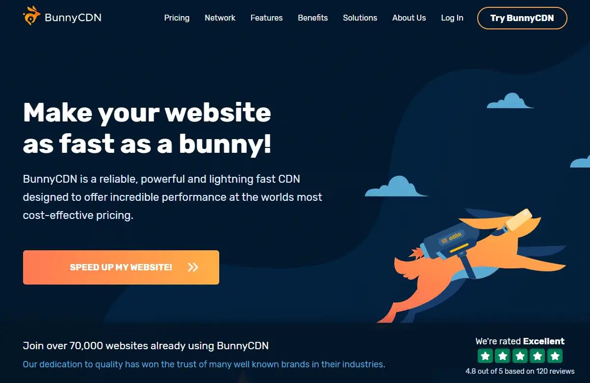 BunnyCDN homepage