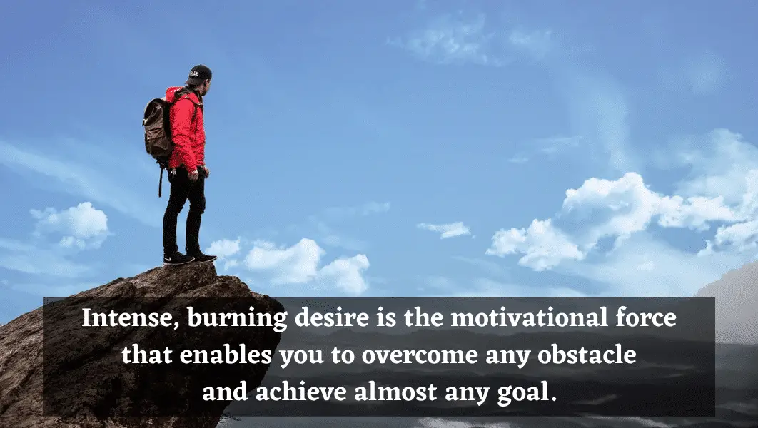 Burning Desire for Success Quote