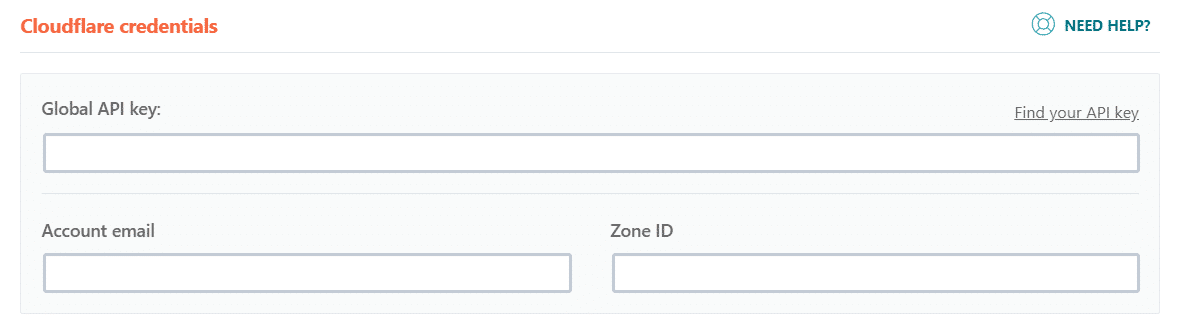 Cloudflare Credentials