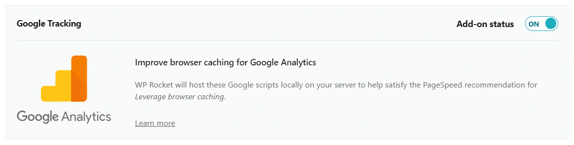 Google Tracking Add on