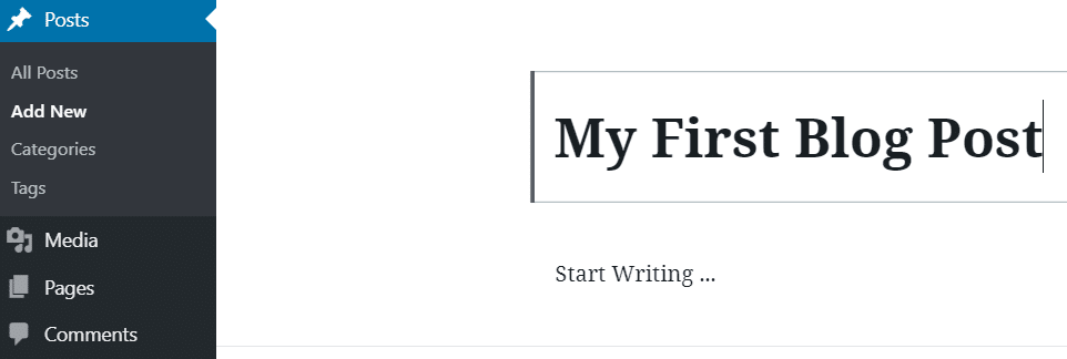 write blog post