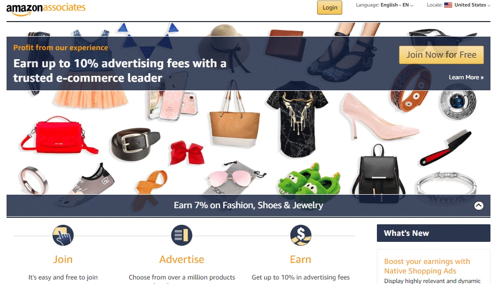 Amazon Associates Homepage