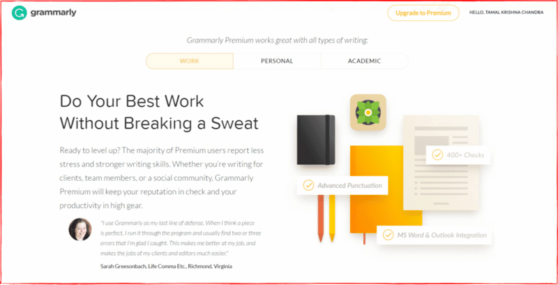 Grammarly-Home-Screenshot