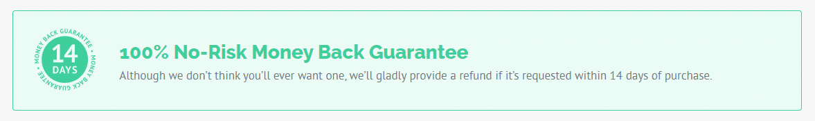 WP Rocket Money Back Guarantee