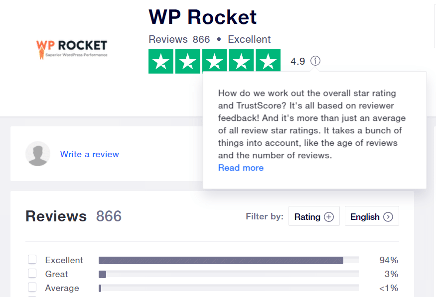 WP-Rocket-Review-on-TrustPilot