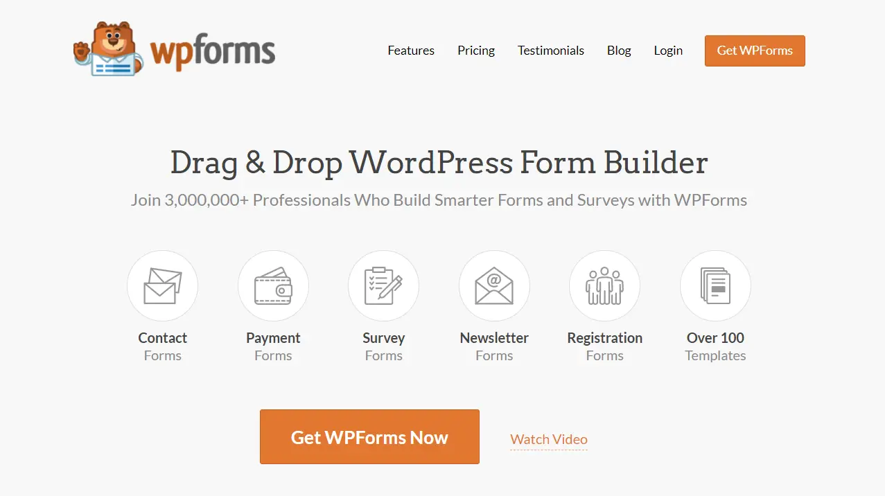 WP Form Plugin Homepage