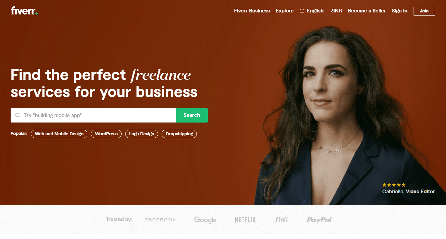 Fiverr-Homepage