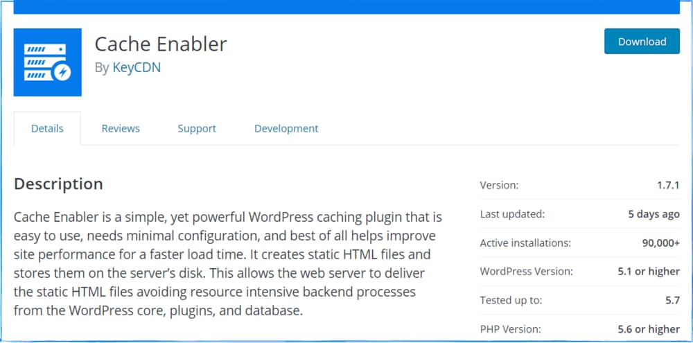 Cache Enabler WordPress Plugin