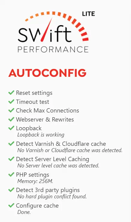 Swift Performance Autoconfig