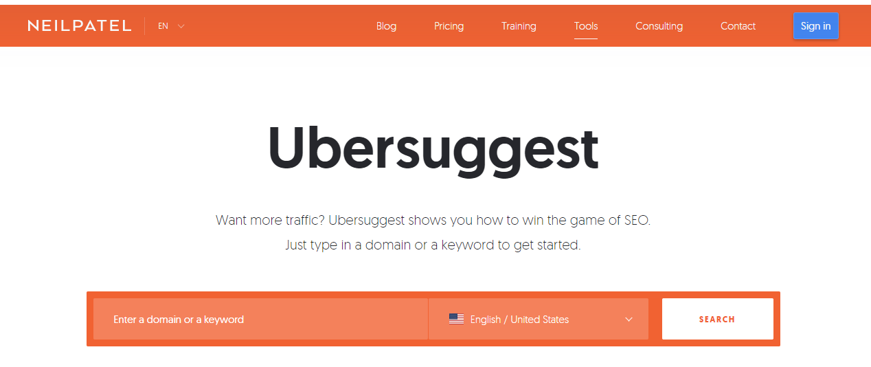 Ubersuggest