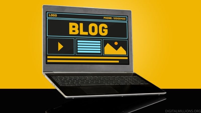 A Blog on a Laptop