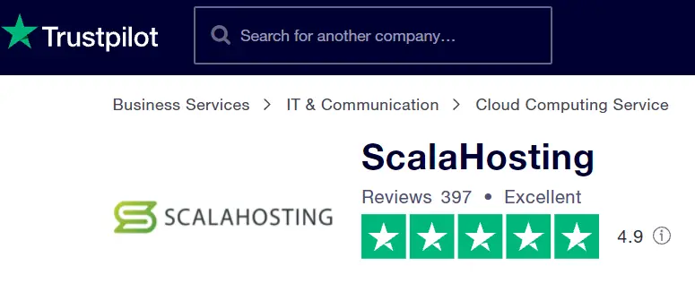 Trustpilot Reviews for Scala Hosting