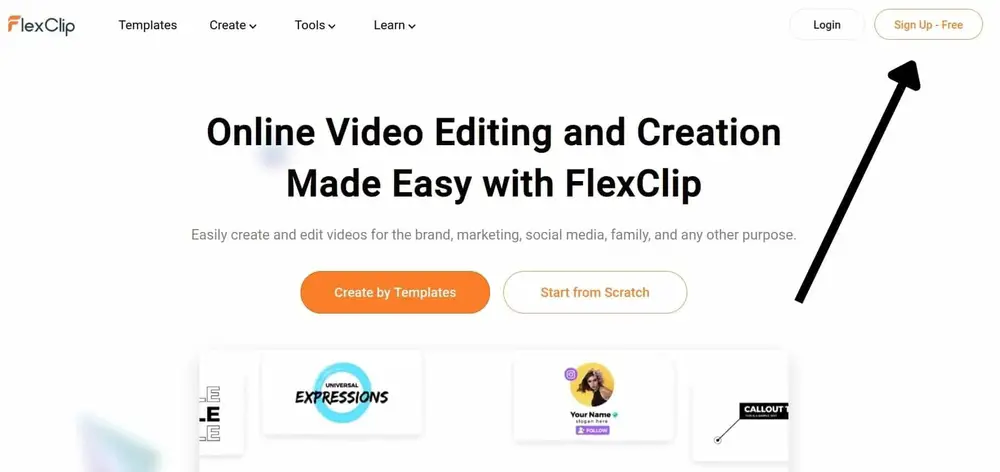 Flexclip Sign Up