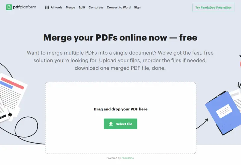 PDF Platform Homepage