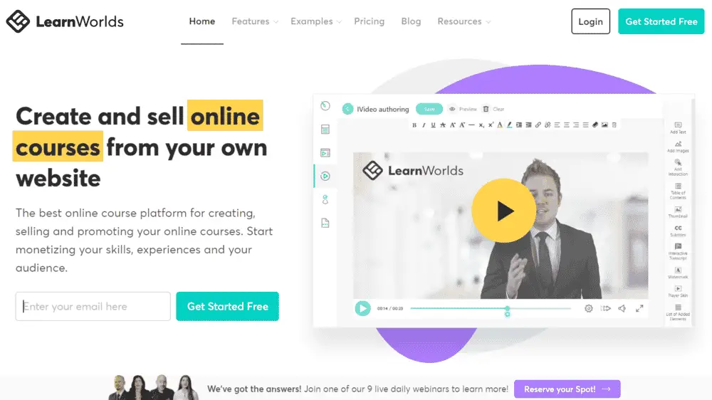 LearnWorlds Homepage
