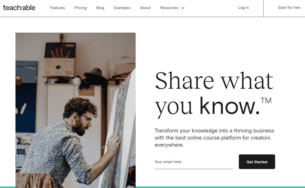 Teachable Homepage