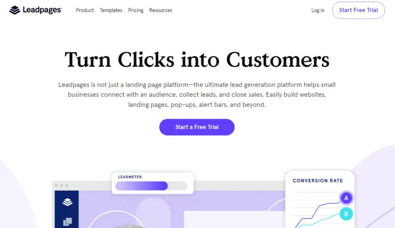 Leadpages landing page