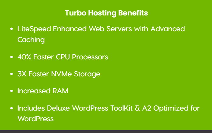 turbo hosting benefits